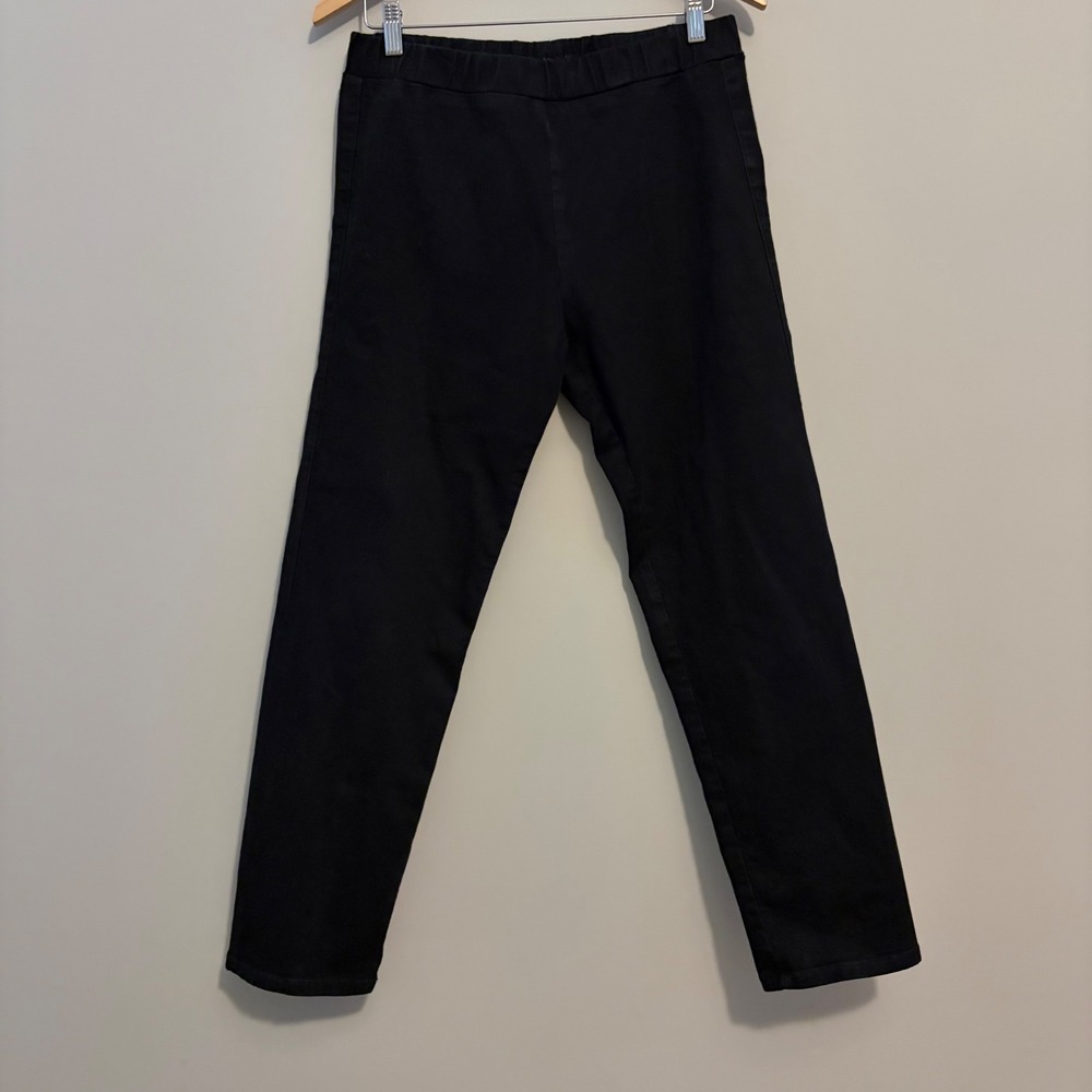 Jarbo Black Pegging Tapered Pants Elastic Waist Made in USA JDM 4323 36 Size 38